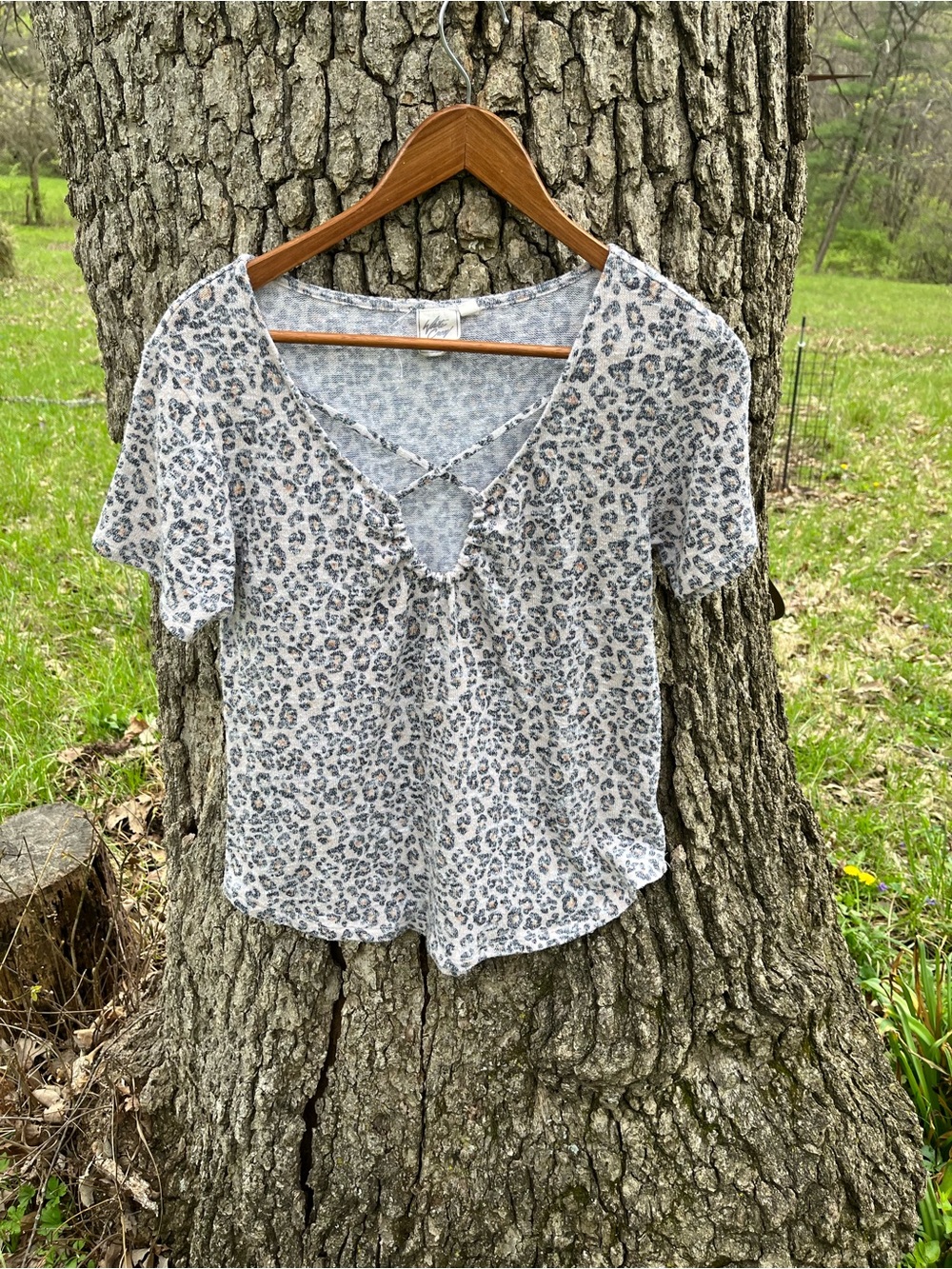 White Crow Knit Blouse in size S